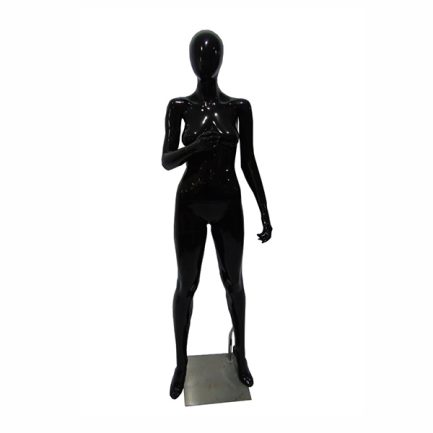 Maniquí Fibra de Vidrio en Negro Brillante